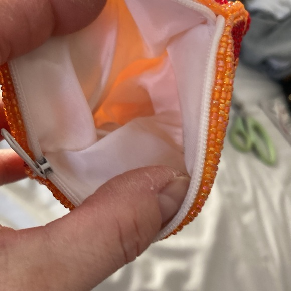 Small beaded kitty cat change purse - Picture 4 of 4